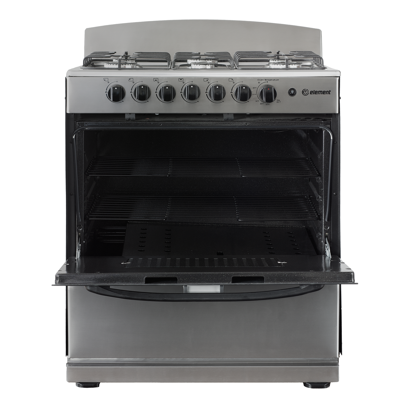 Element Electronics 4.0 cu. ft. 30", 6-Burner Gas Range (EEGR3A6MCCS)