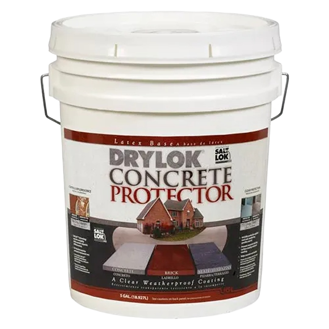 5-gallon bucket of clear concrete sealer protector for masonry and concrete surfaces in sealers and finishes collection