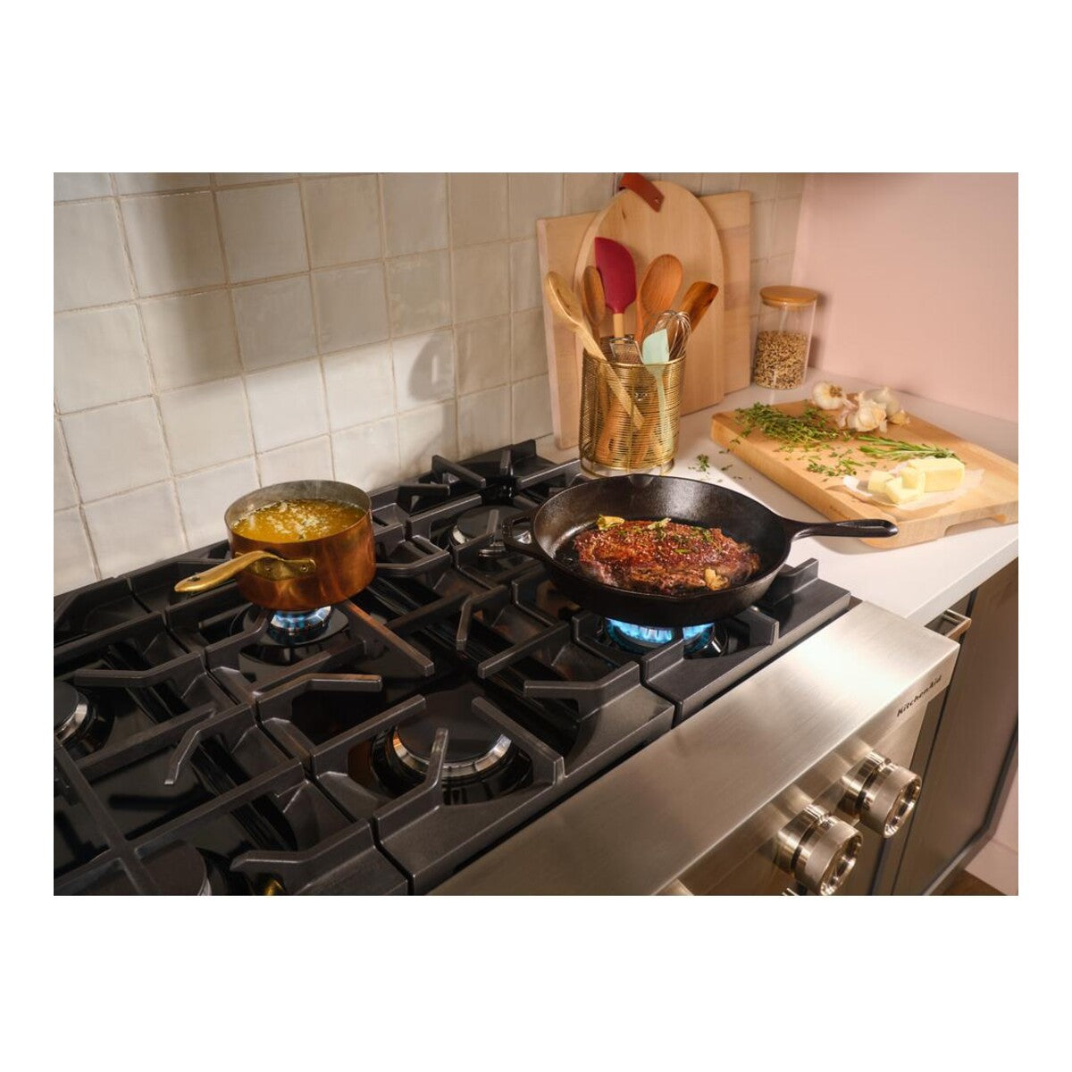 KitchenAid® 36-inch 6-Burner Gas Commercial-Style Rangetop