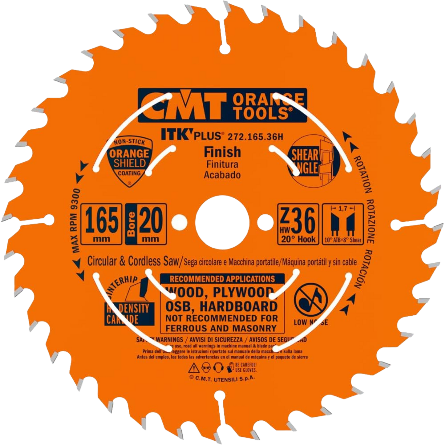 CMT Orange Tools 6-1/2" 36T Finish Saw Blade