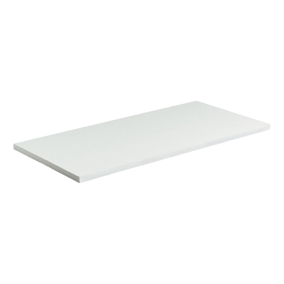 White all-purpose shelf panel with smooth surface for versatile home improvement and storage solutions