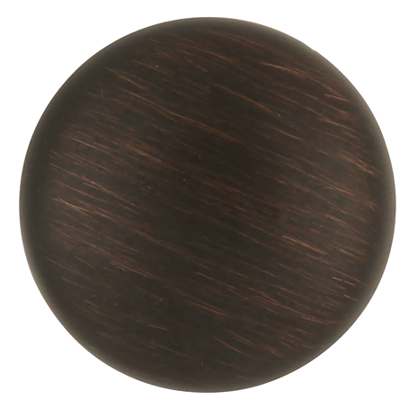 Vintage bronze round cabinet knob with smooth textured finish in hardware and furniture accessories collection under $50
