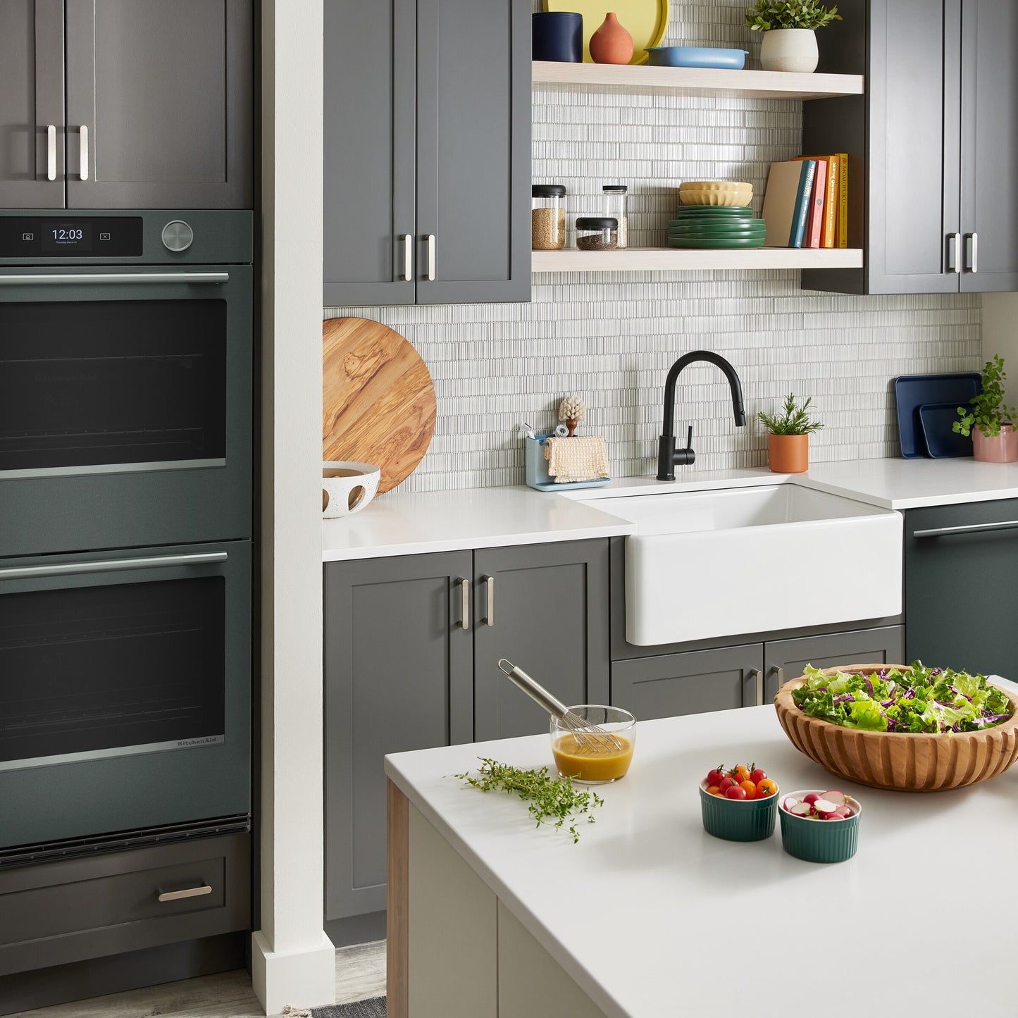 30-inch Smart Electric Double Wall Oven with Assisted Cooking Modes - Juniper