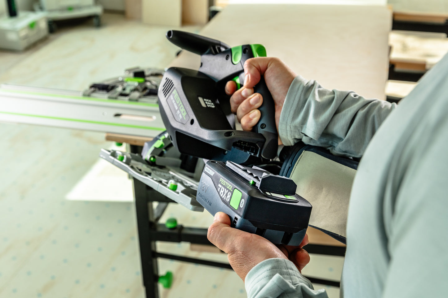 Festool 577991 Cordless Track Saw TSC 55 KSEB-Basic