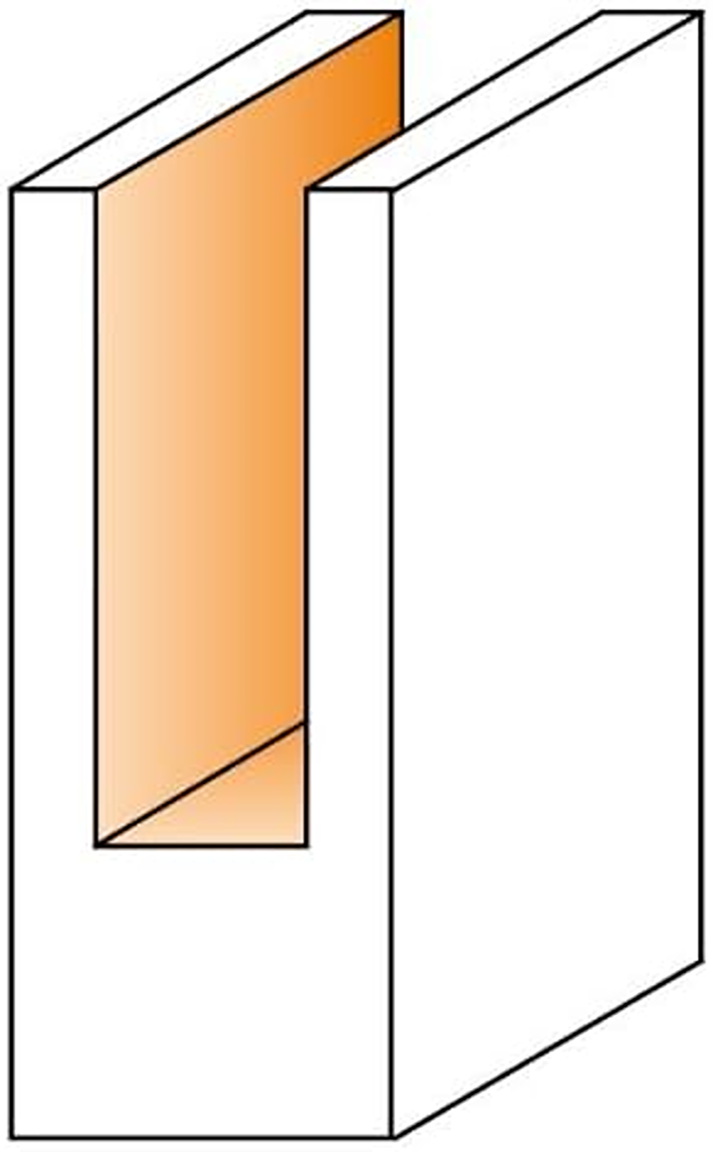 CMT Orange Tools 1/4" Solid Carbide Straight Bits, Long Series, 1/4" Shank