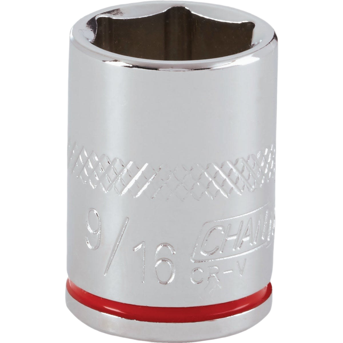 Shallow 9/16 inch 6-point socket with color band for easy size identification in hand tools and home improvement collection