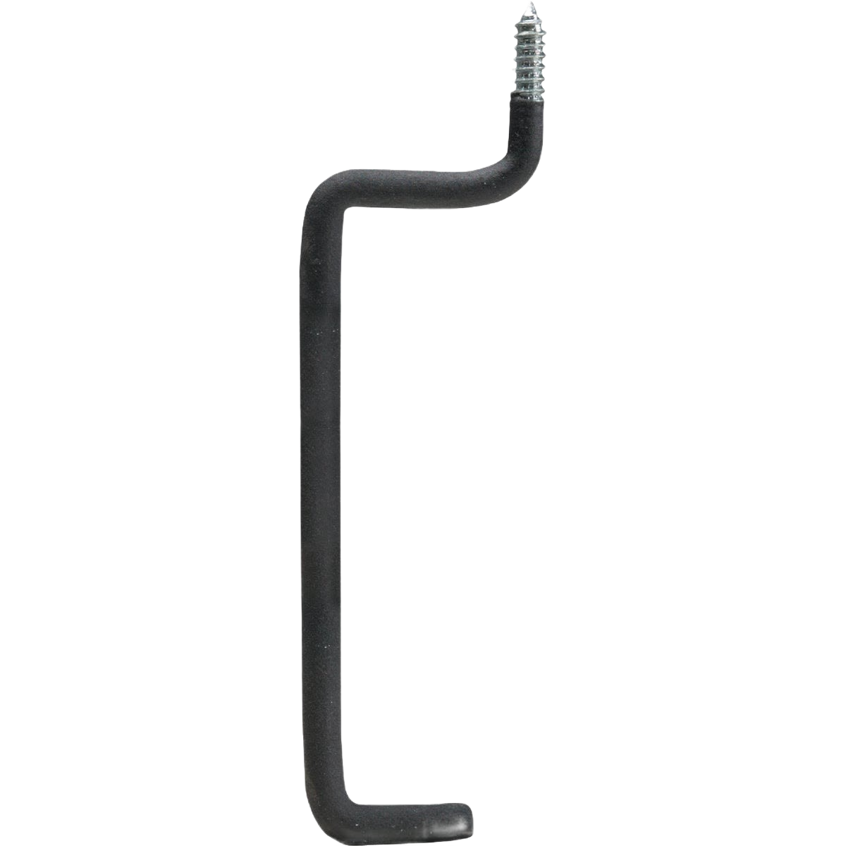 Heavy-duty screw-in ladder hanger with vinyl-coated hook for secure storage in hardware and organization under $50 collections