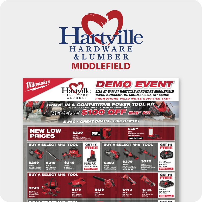 Milwaukee Trade-In Flyer - Middlefield Location