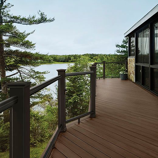 TimberTech Terrain Plus 20' Grooved Dark Oak Decking – Hartville