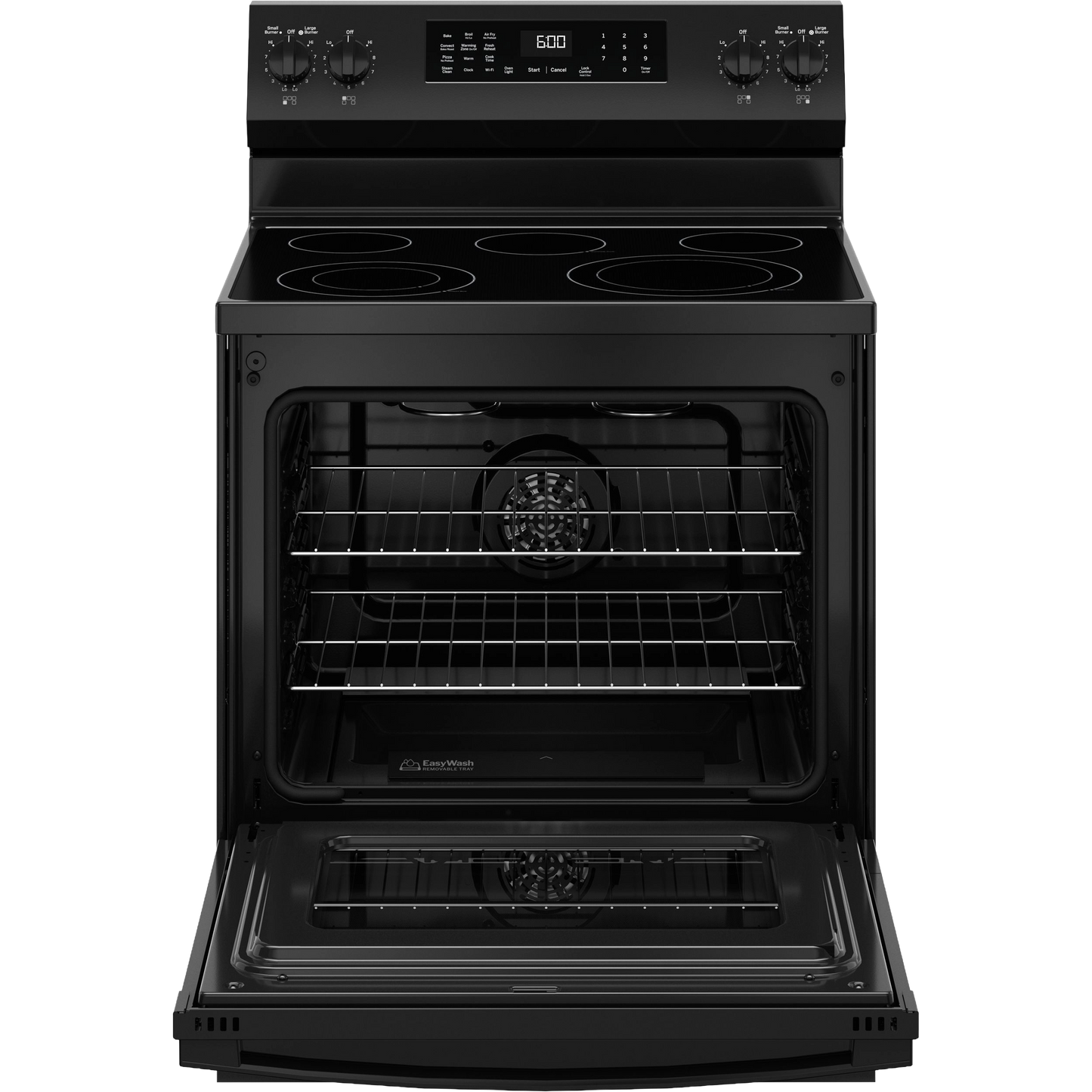 GE® ENERGY STAR® 30" Free-Standing Electric Convection Range with No Preheat Air Fry and EasyWash™ Oven Tray