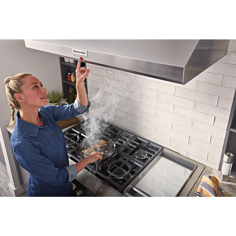 48'' 585 or 1170 CFM Motor Class Commercial-Style Wall-Mount Canopy Range Hood