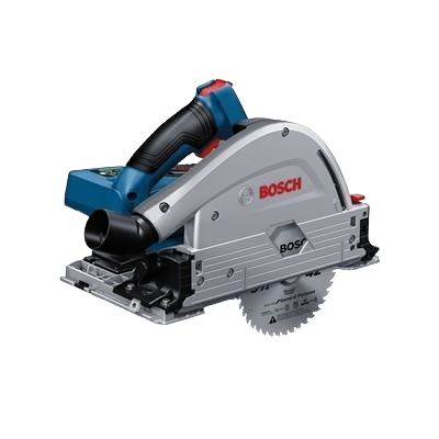 Professional-grade 5-1/2 inch track saw with ergonomic handle and battery for precise home improvement cutting tasks