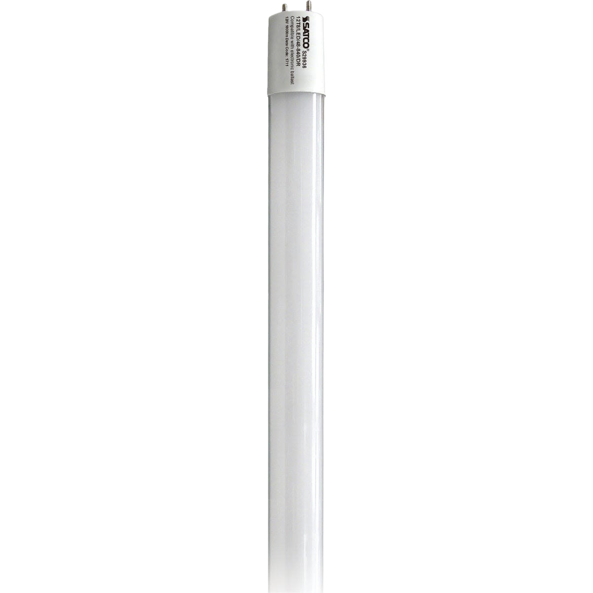 Satco 11 watt LED T8 bi-pin tube light bulb in white for energy-efficient lighting under $50 in home improvement tools