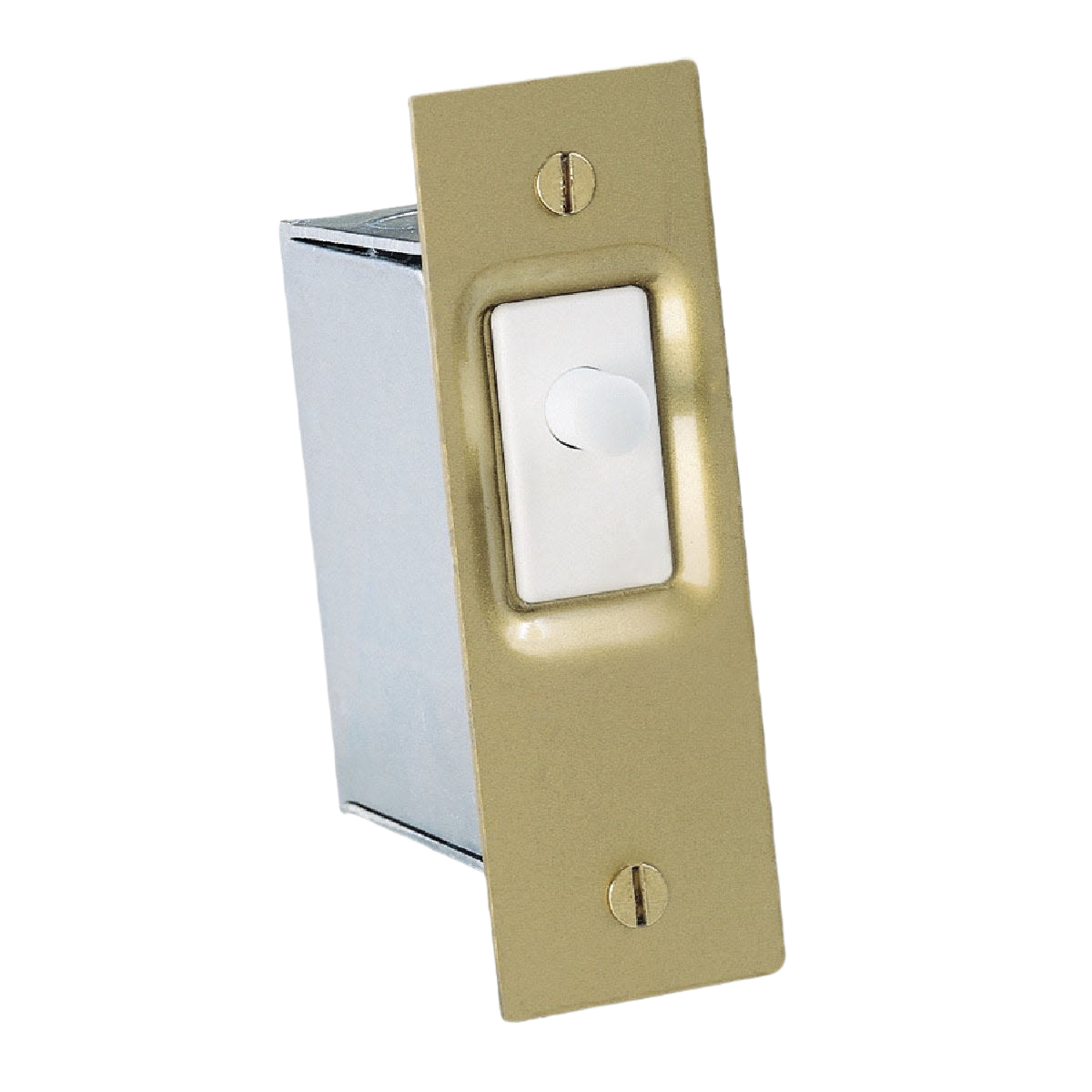 Metal door jamb switch with white push button for electrical tools and home improvement under $50 collections