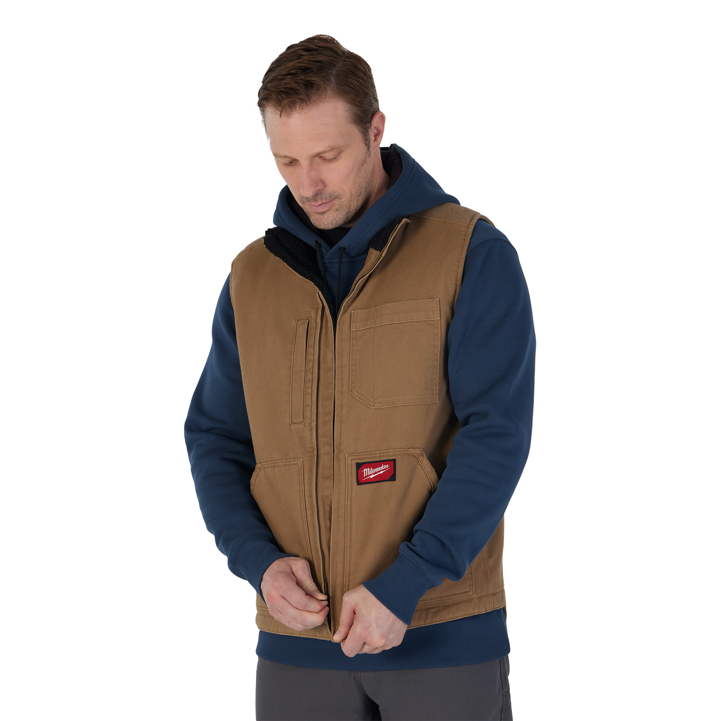 Milwaukee GRIDIRON™ Sherpa-Lined Vest - Brown 2X