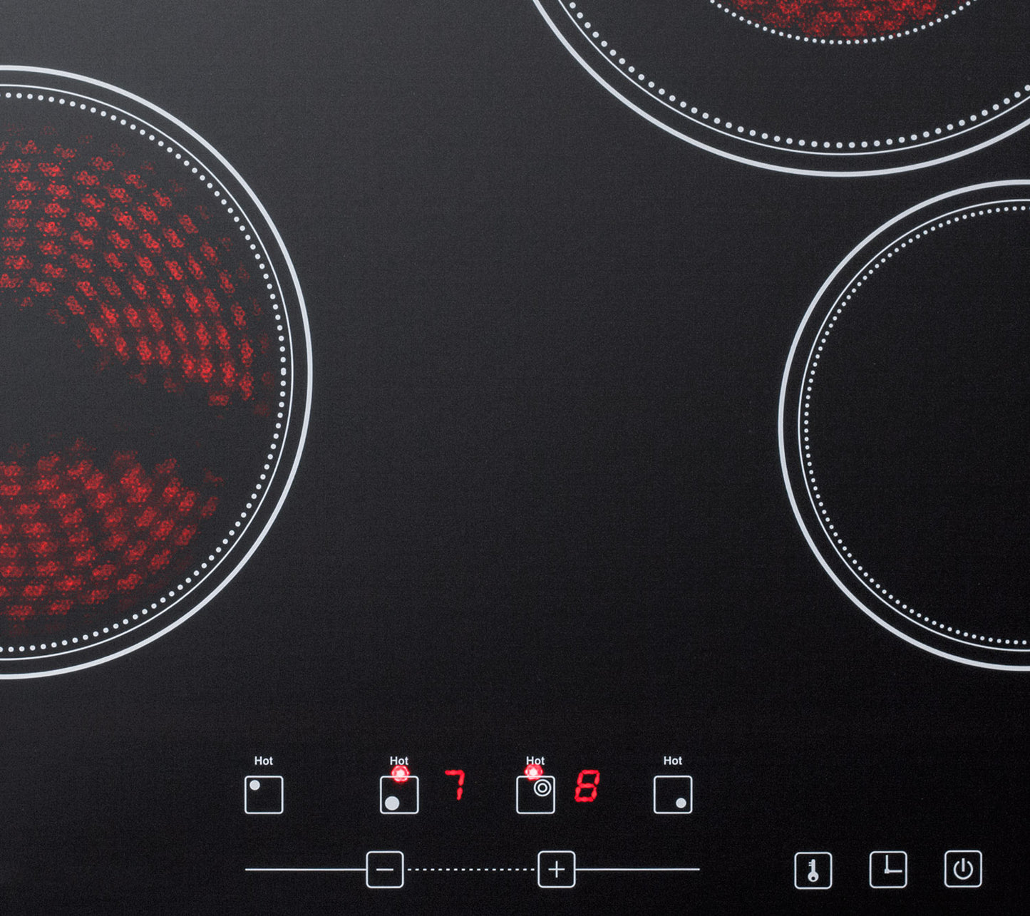 24" Wide 230V 4-Burner Radiant Cooktop
