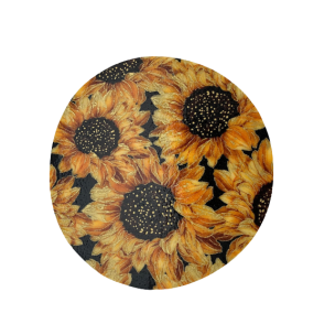 Round 6-inch black sunflower patterned jar opener for kitchen gadgets and kitchenware collections under $50