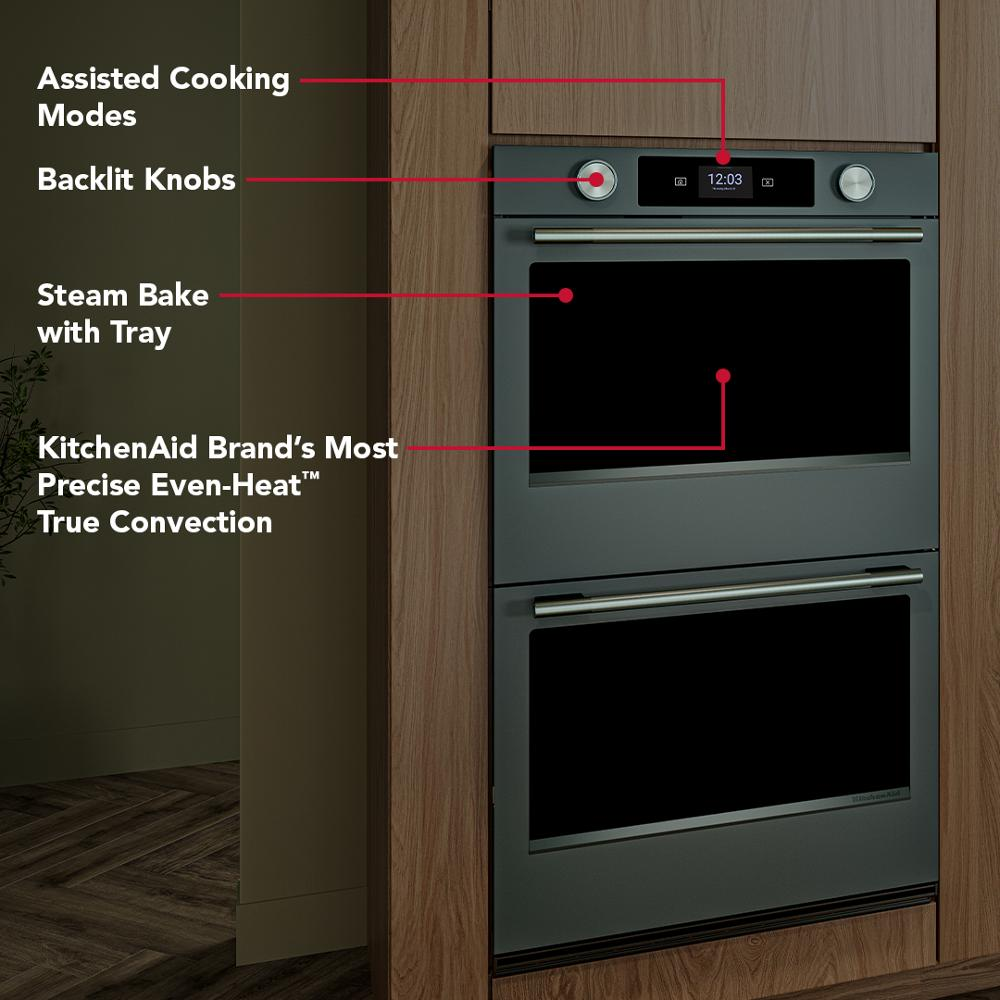 30-inch Smart Electric Double Wall Oven with Assisted Cooking Modes - Juniper