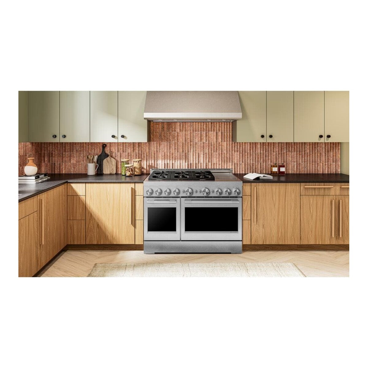 KitchenAid® 48-Inch 6 Burner Commercial-Style Gas Range with Griddle