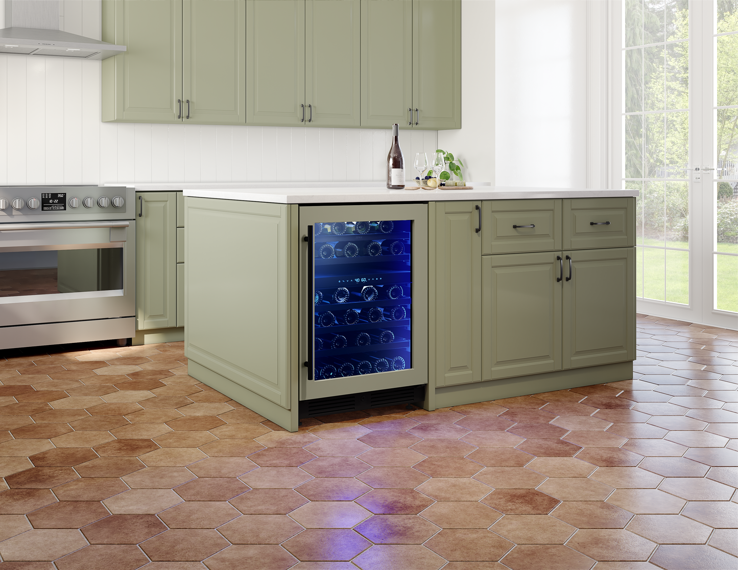 Wine Cooler 24", Reversible, Dual Zone