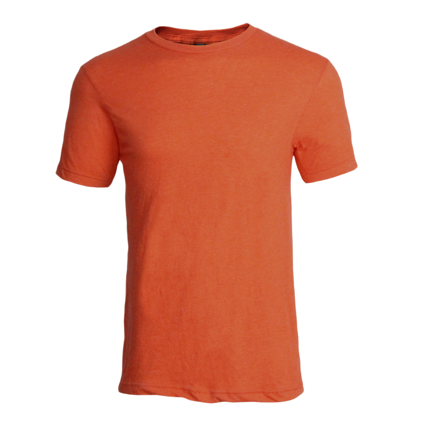 Heather orange short sleeve shirt with lightweight poly-rich fabric from Clothing & Shoes under $50 collection