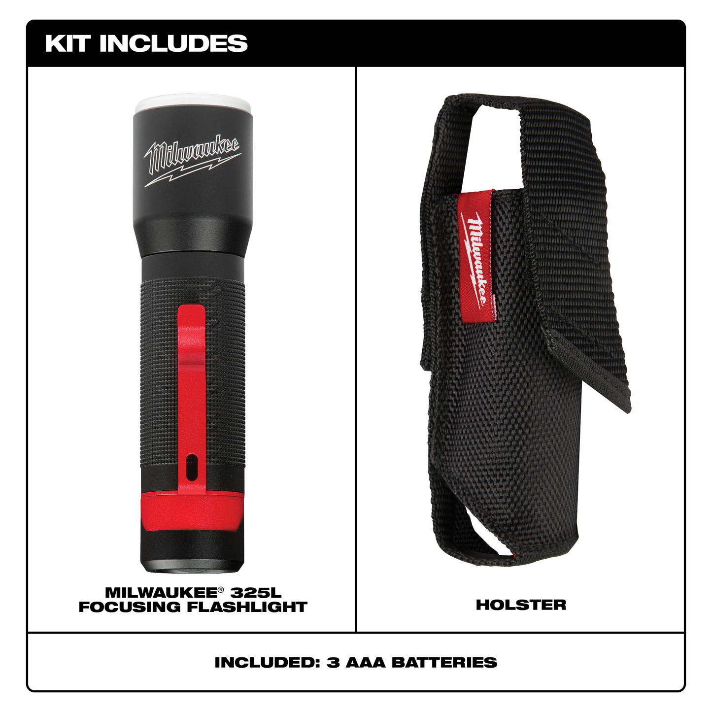 Milwaukee 325L Focusing Flashlight w/ Holster