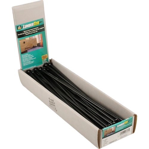 Heavy duty black star drive wood screws packed in white box for fasteners and lumber building materials collection