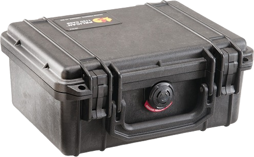 Durable black protective case with secure latches and pressure valve, ideal for storage and organization under $100.