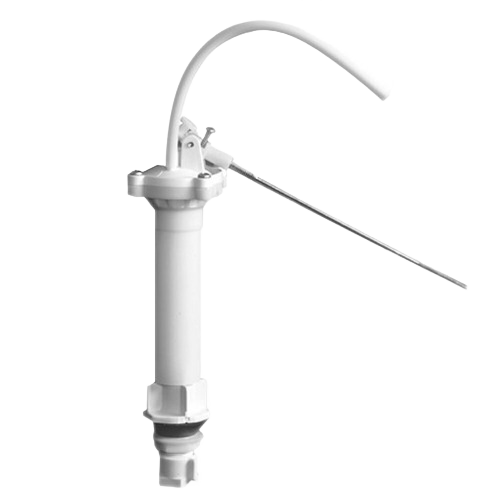 White plastic ballcock valve with float arm for toilet repair in plumbing parts and home improvement collections under $50