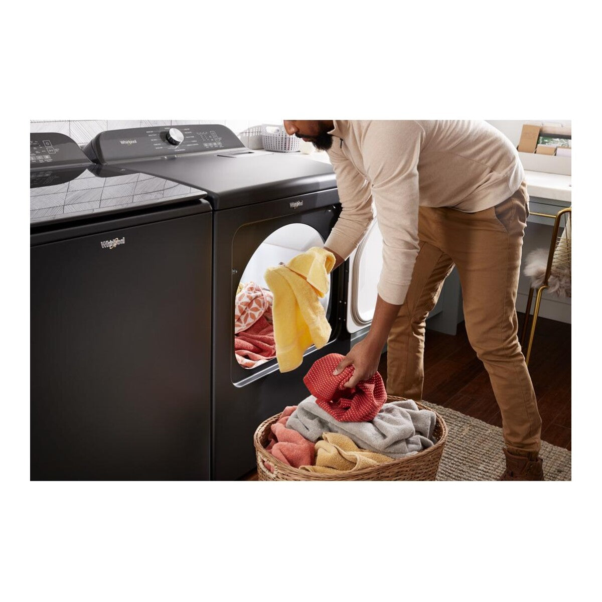 7.0 Cu. Ft. Whirlpool® Top Load Gas Dryer with Moisture Sensor