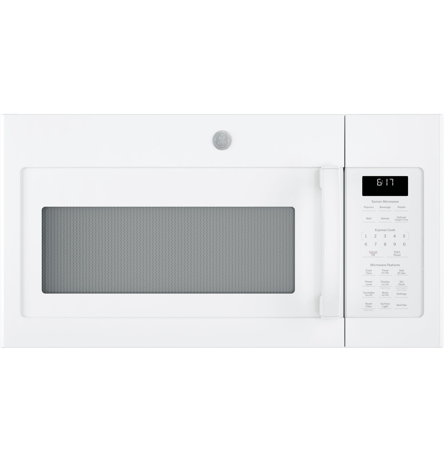 White over-the-range microwave oven with sensor controls and digital display from Kitchen & Kitchenware collection