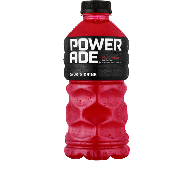 28 oz red fruit punch flavored Powerade sports drink bottle from Food & Beverage collection under $25