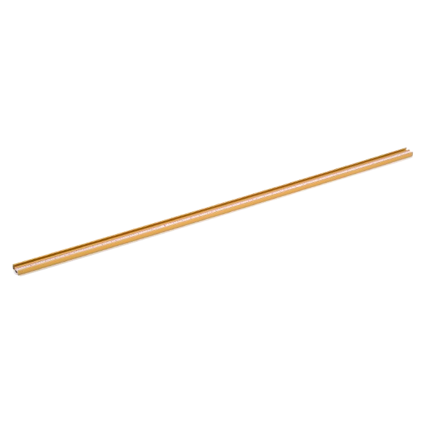 48-inch INCRA T-Track Plus woodworking tool with integrated adjustable Lexan scale for precise measurements