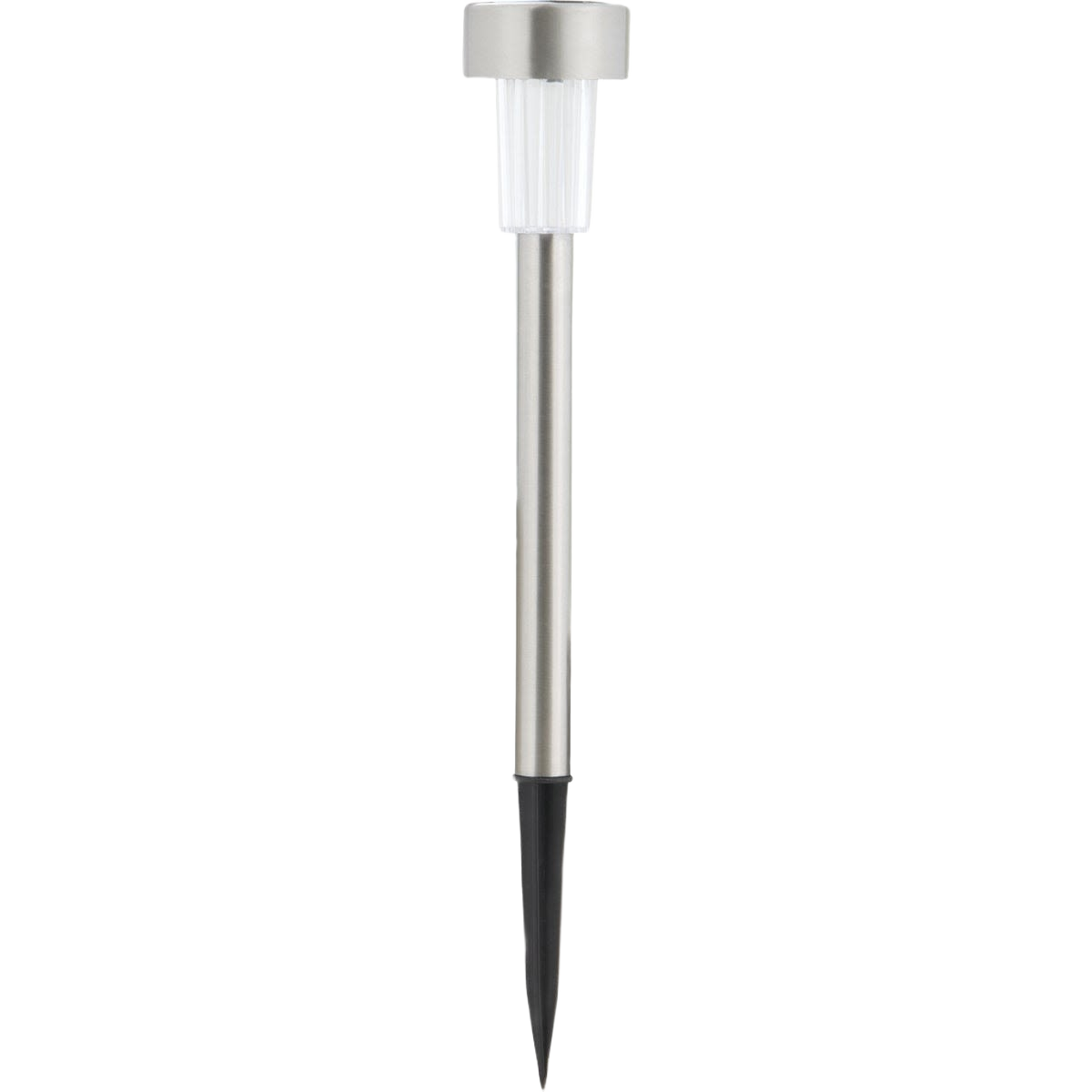 Stainless steel solar landscape path light with metal stake and white LED for outdoor garden and lawn lighting projects