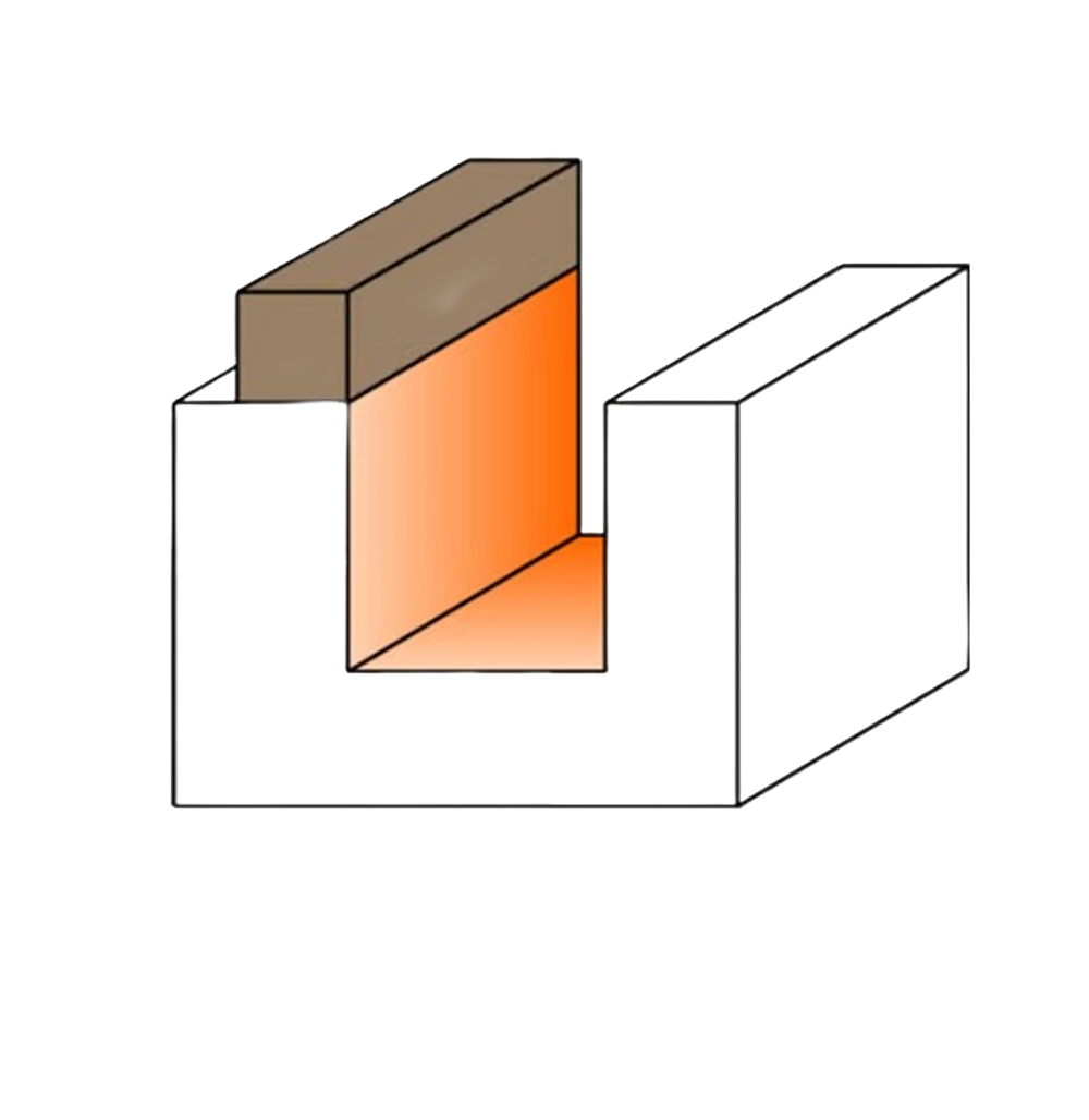 CMT Orange Tools 5/8" Pattern Bits With Bearing, 1/4" Shank