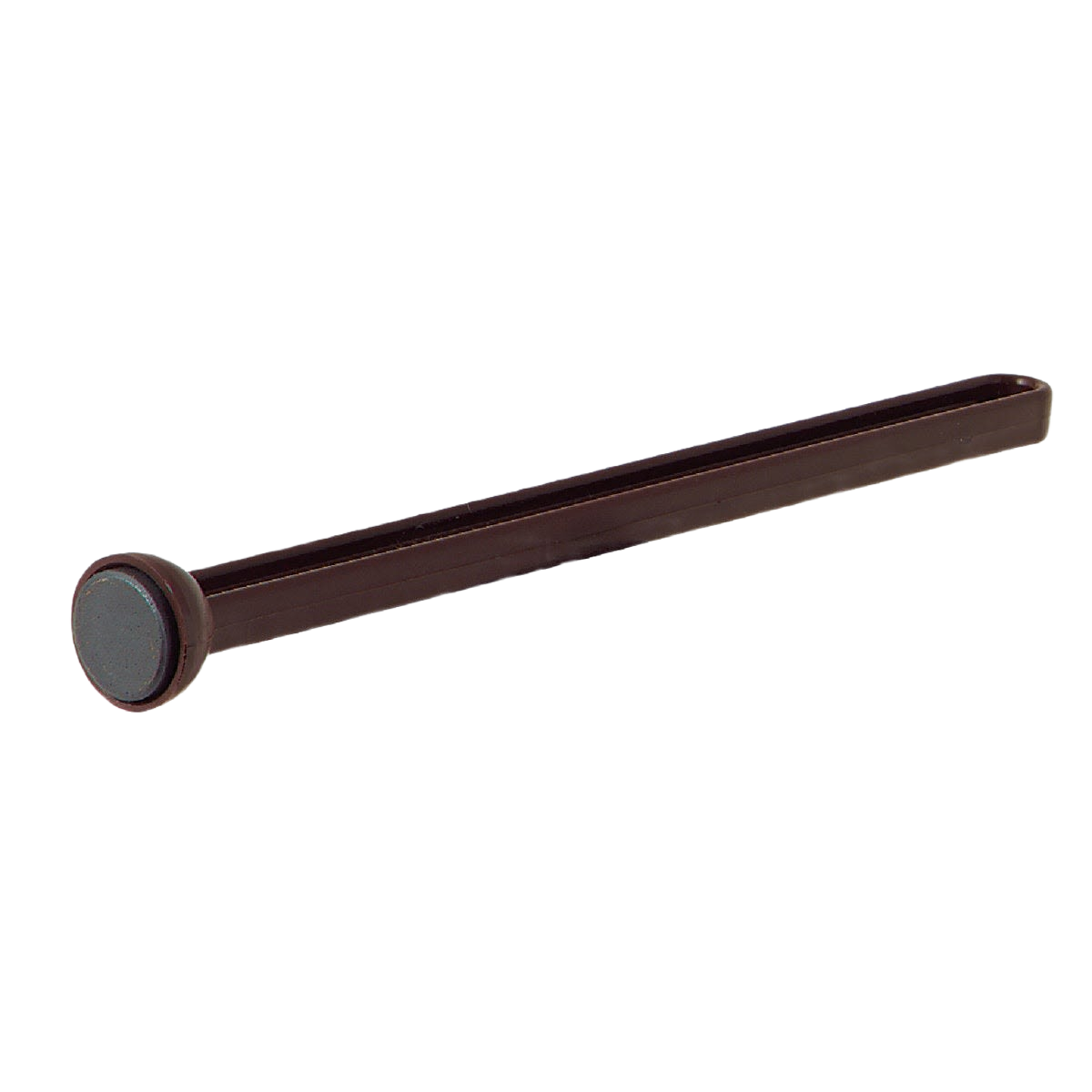 Brown magnetic wand tool designed for lifting lids and small metal objects in home improvement tasks