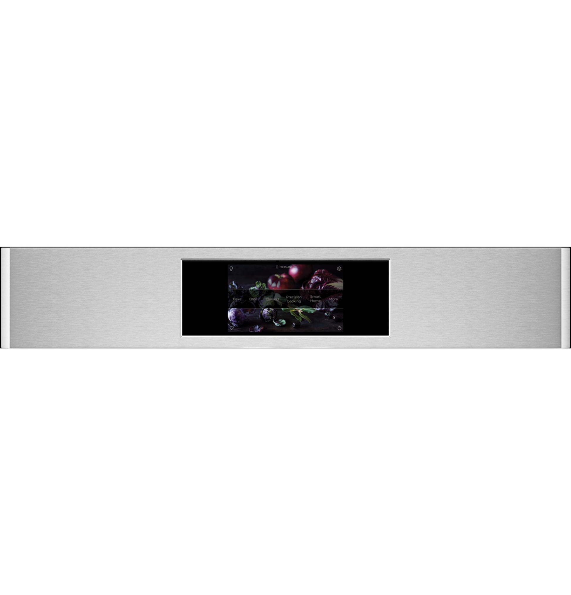 Stainless steel control panel with touchscreen display for a double wall oven from Kitchen & Kitchenware collections