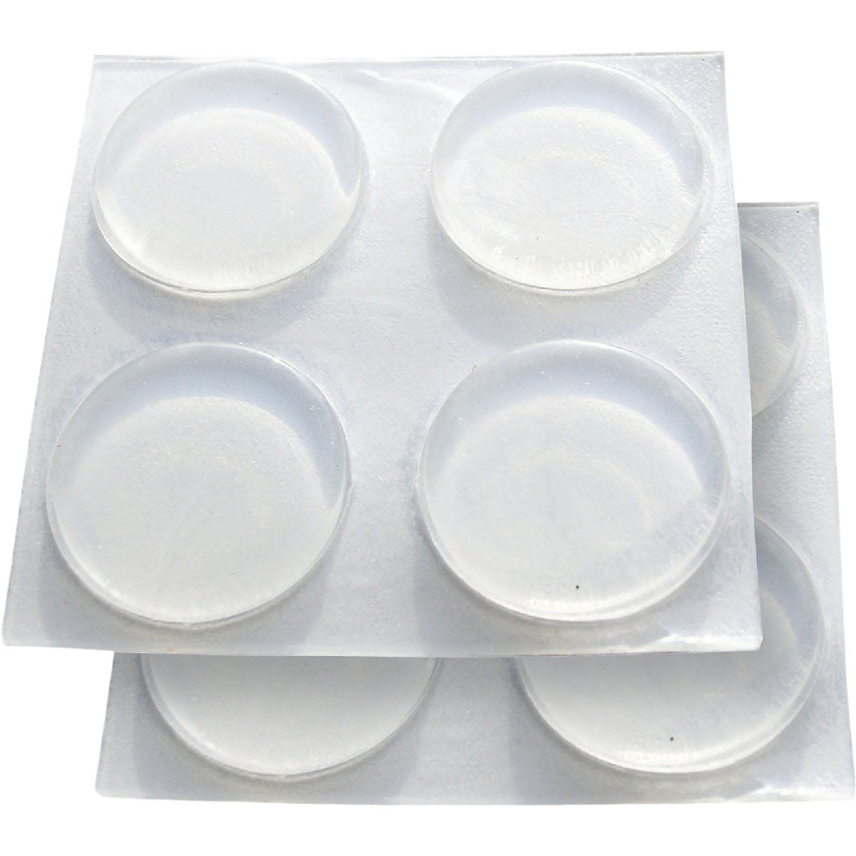 Set of round opaque clear furniture bumpers for scratch protection in hardware and furniture accessories collections under $50