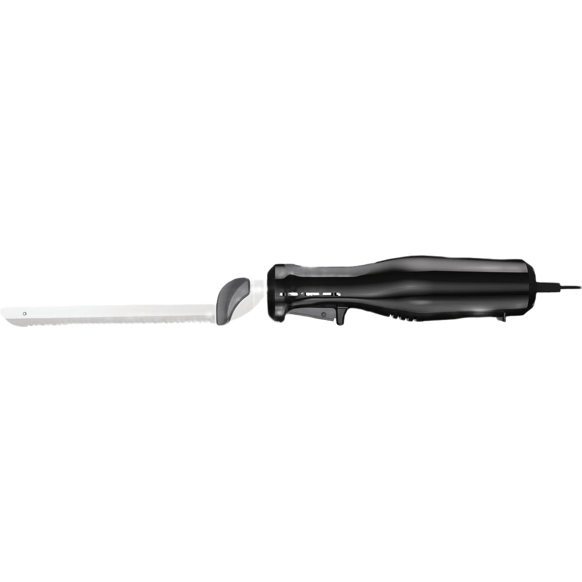 Black electric knife with ComfortGrip handle and 9-inch stainless steel blade for small kitchen appliances collection