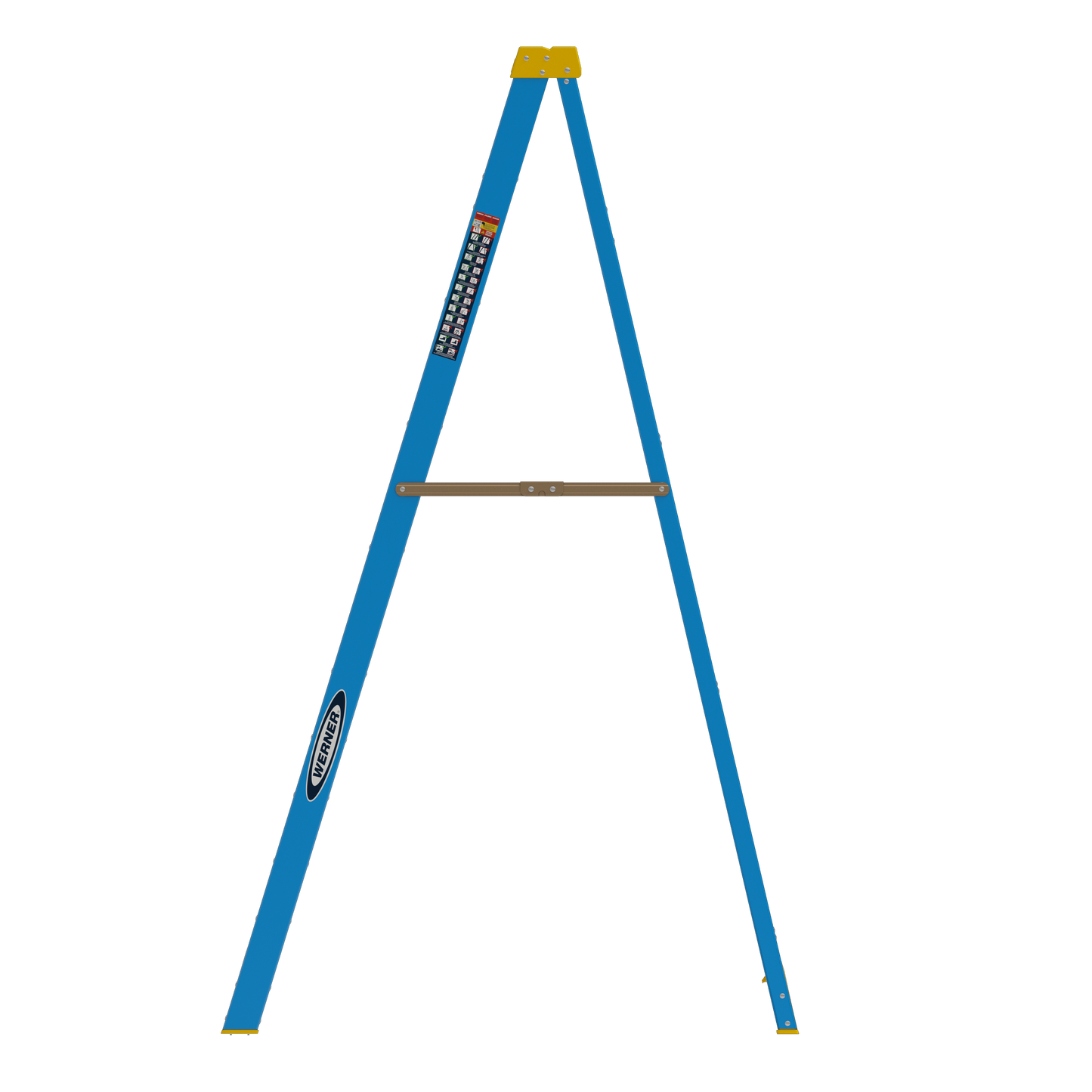 Werner 8 ft. Fiberglass Type I Step Ladder, 250 Lb. Capacity