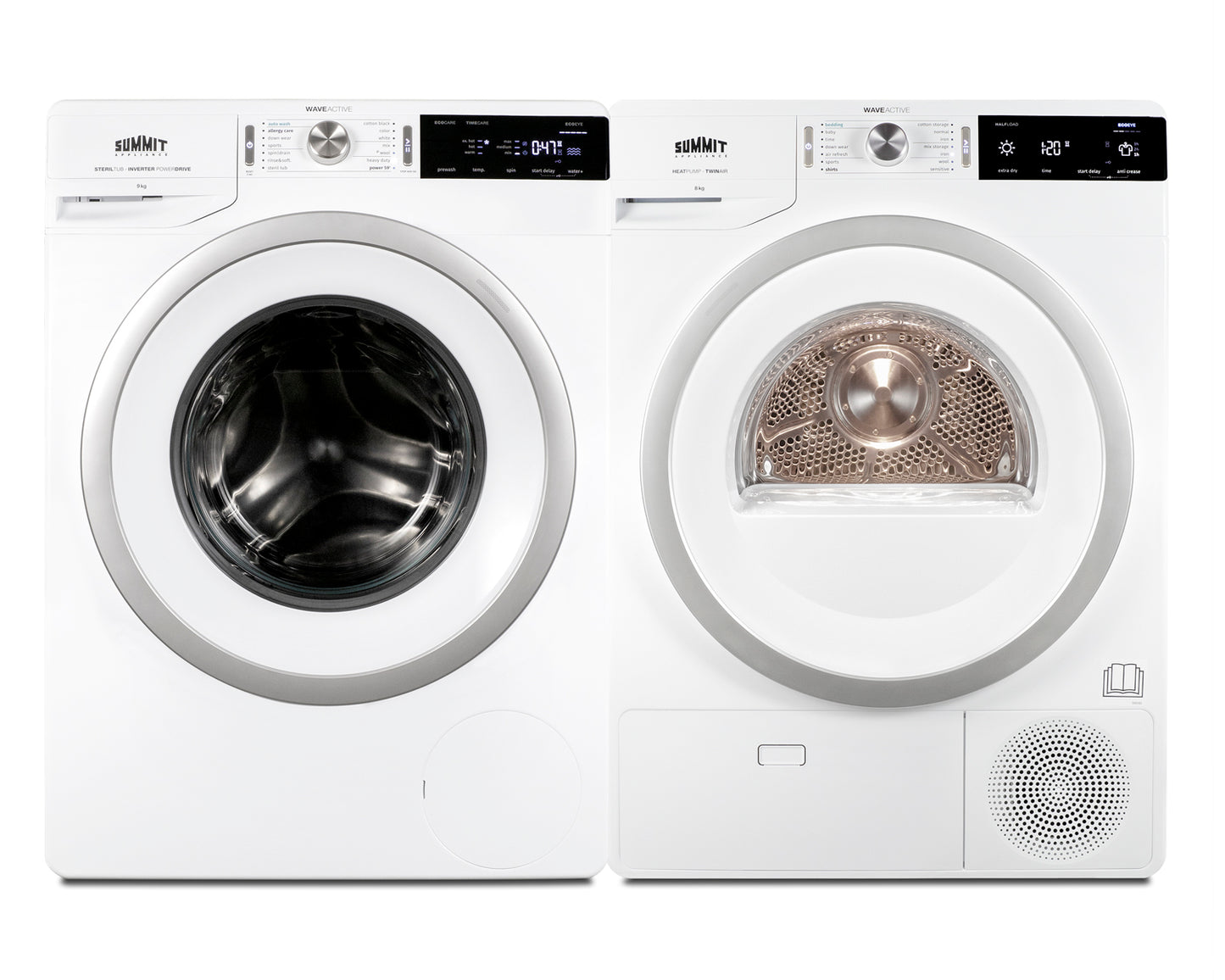 Washer/Heat Pump Dryer Combination