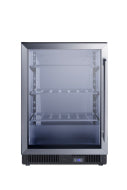 Undercounter commercial display freezer with glass door, adjustable shelves, and digital temperature controls in Freezers & Ice Makers collection