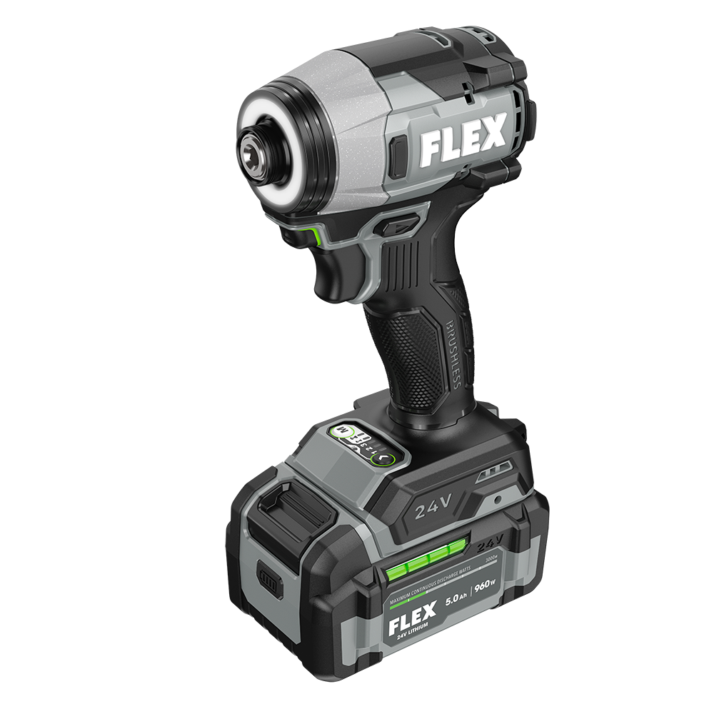 FLEX 24V 1/4" One-Touch Hex Impact Driver w/ Multi-Mode Kit
