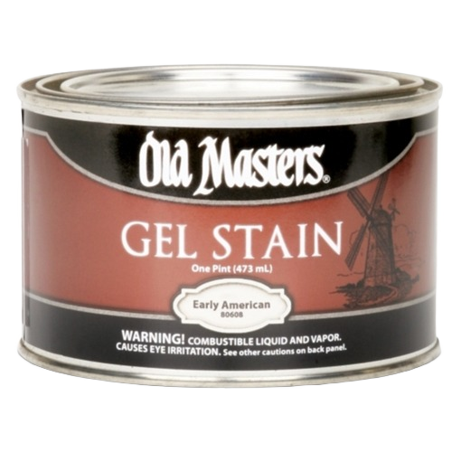 One pint can of Old Masters Early American oil base gel stain for home improvement projects
