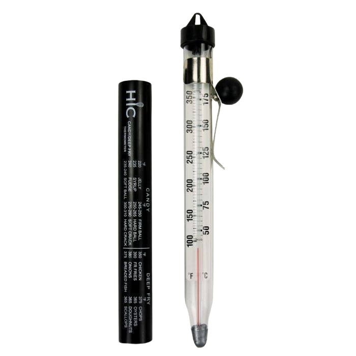 Candy and deep fry thermometer with temperature markings in Fahrenheit and Celsius, kitchen gadget under $50 category