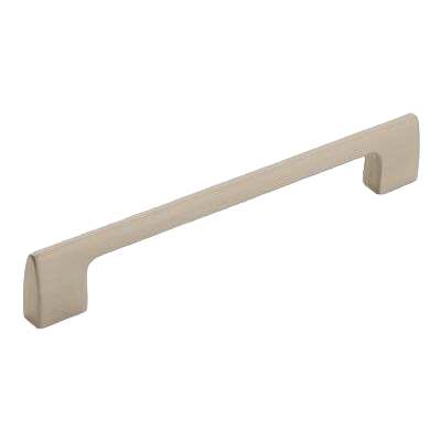 Satin nickel cabinet pull with sleek modern design for furniture hardware and home improvement projects under $50 collections