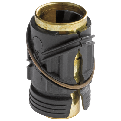 Brass and black quick-connect spray nipple cap for kitchen faucets in Faucets and Kitchen & Kitchenware collections