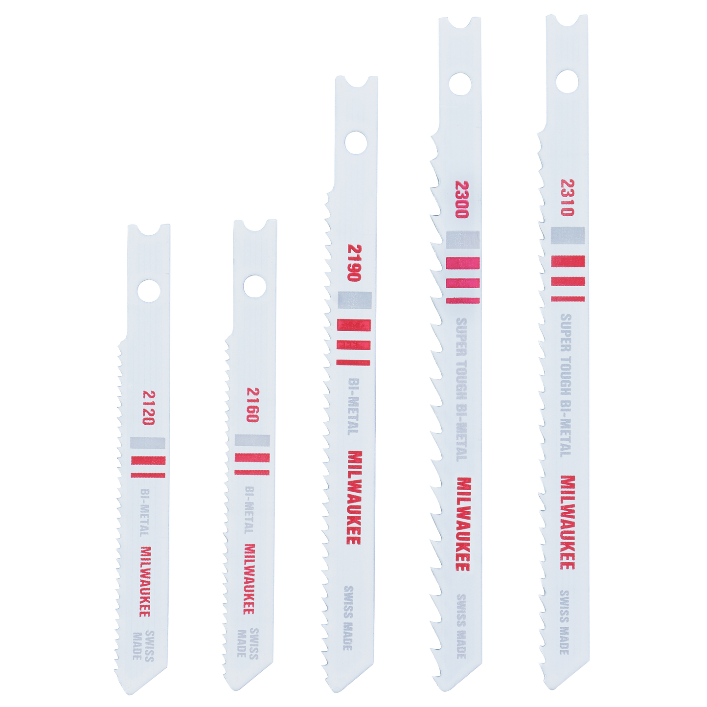 Milwaukee 5PC U-Shank Bi-Metal Jig Saw Blade Set