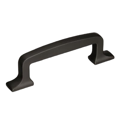 Black bronze cabinet pull handle with 3-inch center-to-center mounting for hardware and furniture accessories collections
