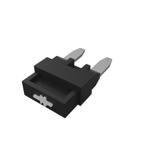 Small black electronic diode component with two metal prongs for electrical and home improvement use